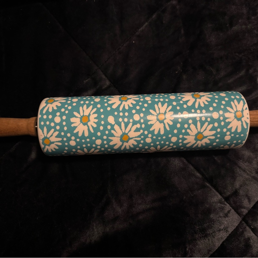 The Pioneer Woman Flea Market Blue Floral Rolling Pin